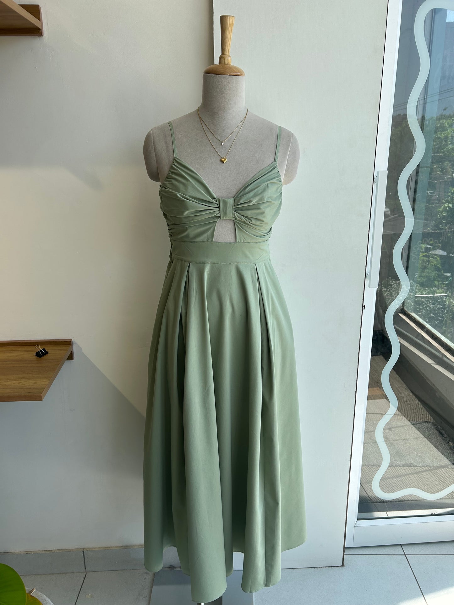 Sege Green Dress