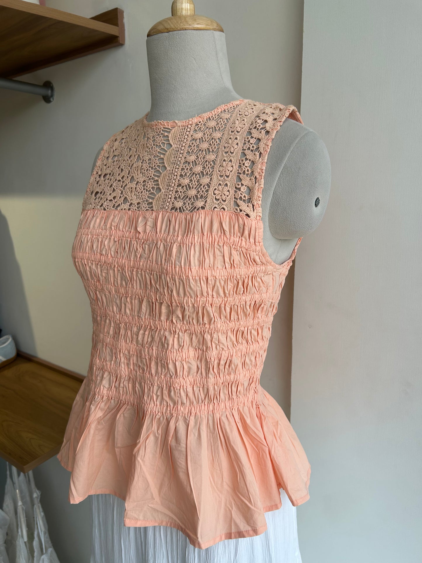 Zara smocked top