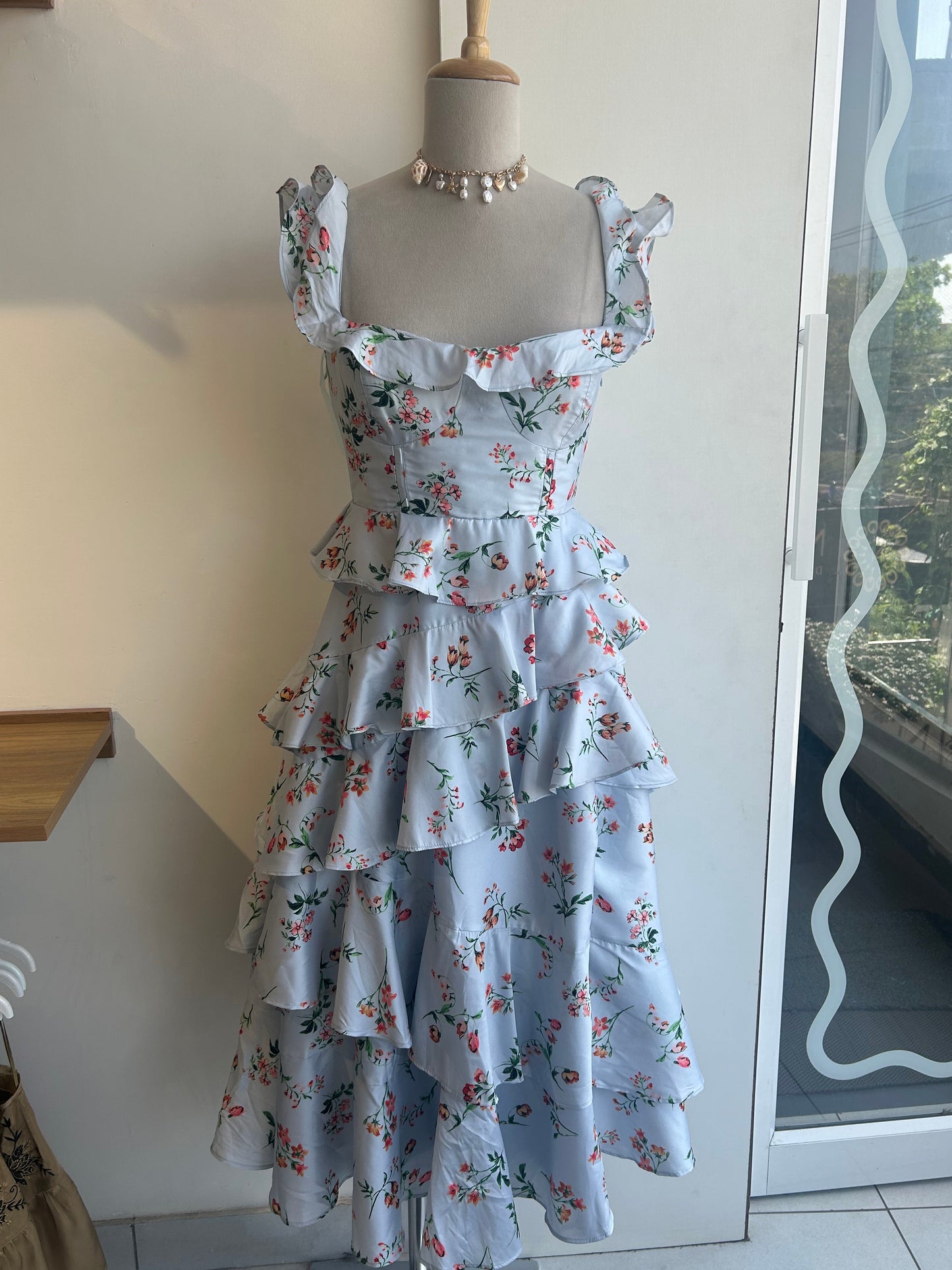 Anthropologie Corset Fit & Flare Dress