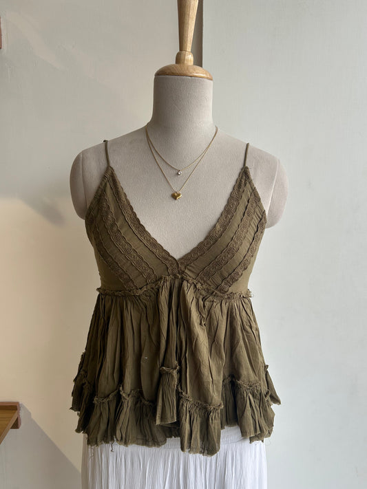 Urban outfitters green cami top