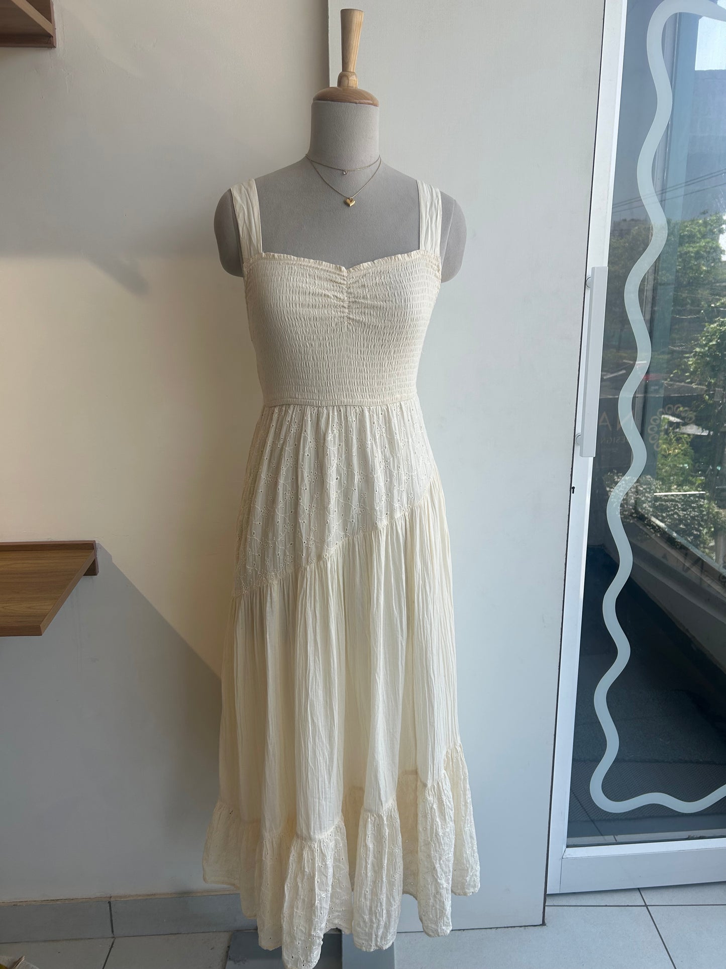 American Eagle Cream Dress