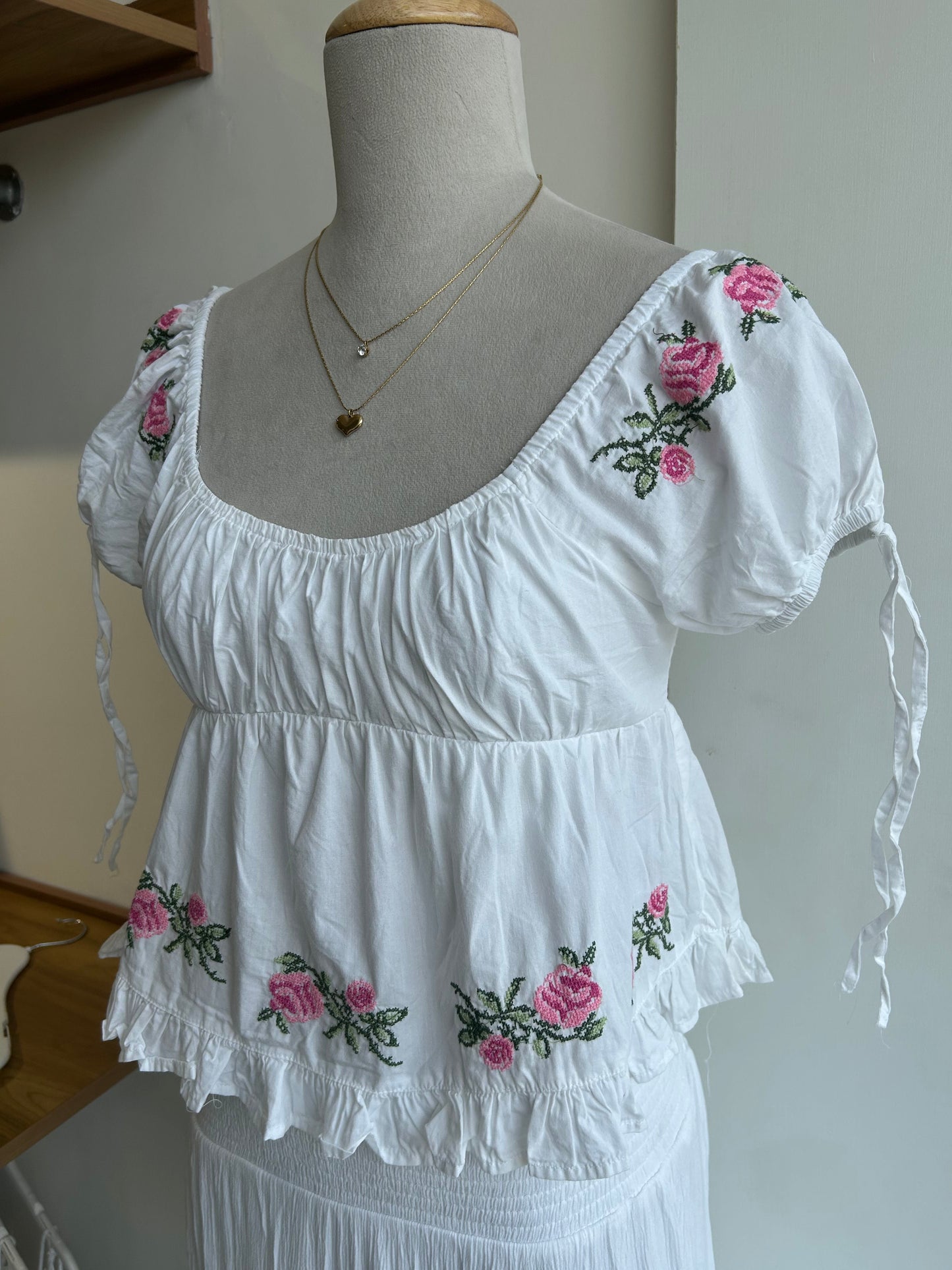 Japna floral embroidered top