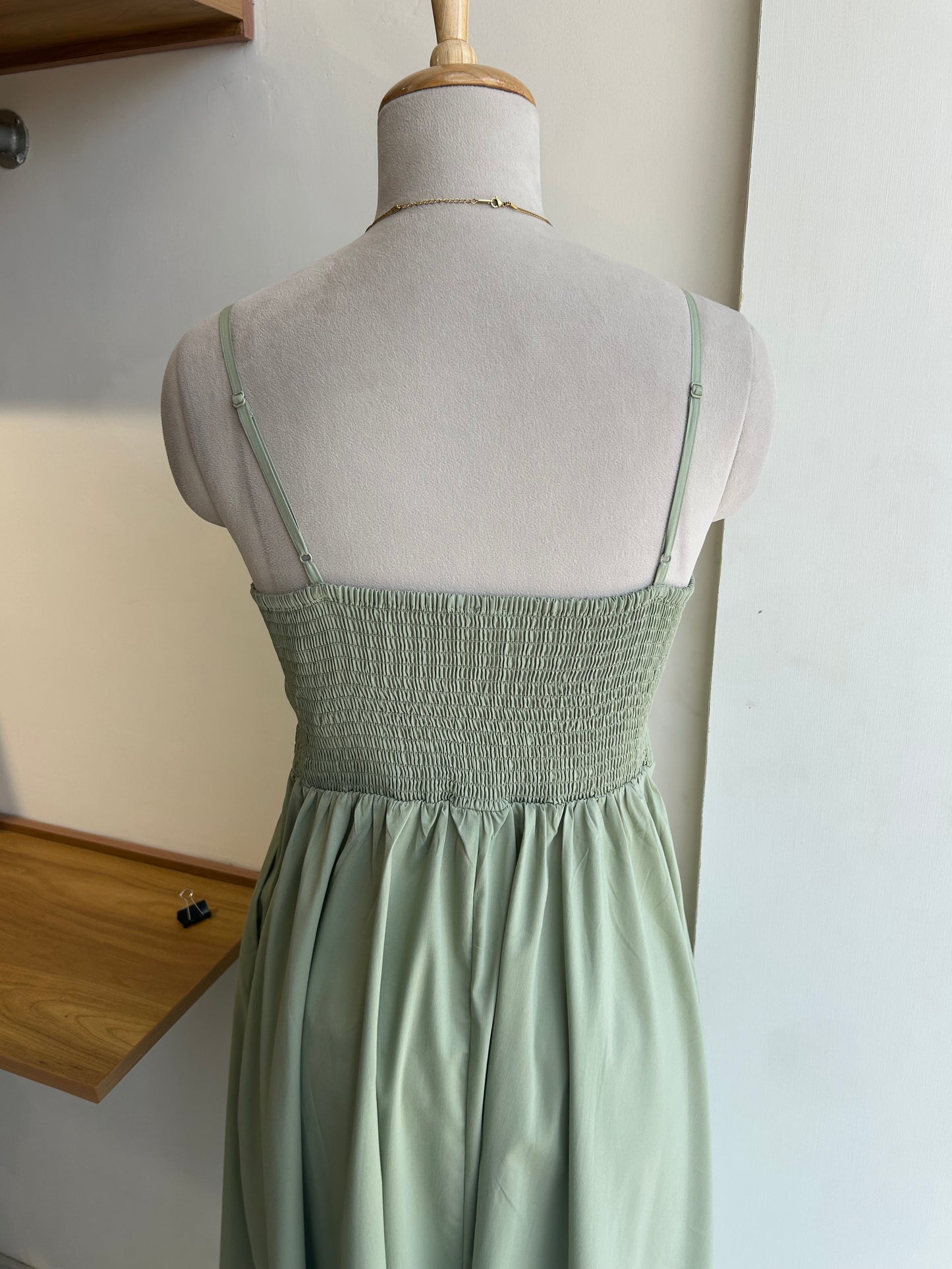 Sege Green Dress