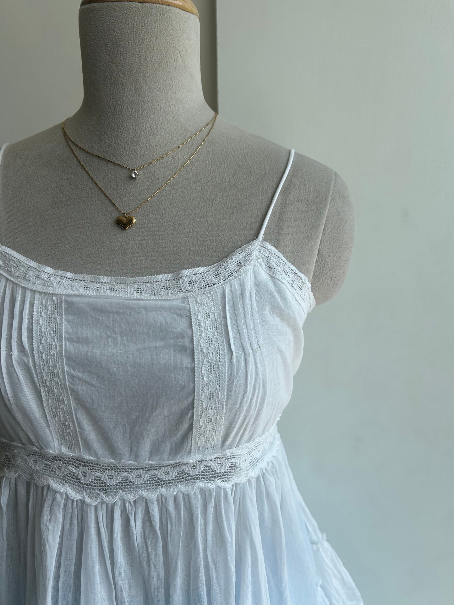 White peplum top