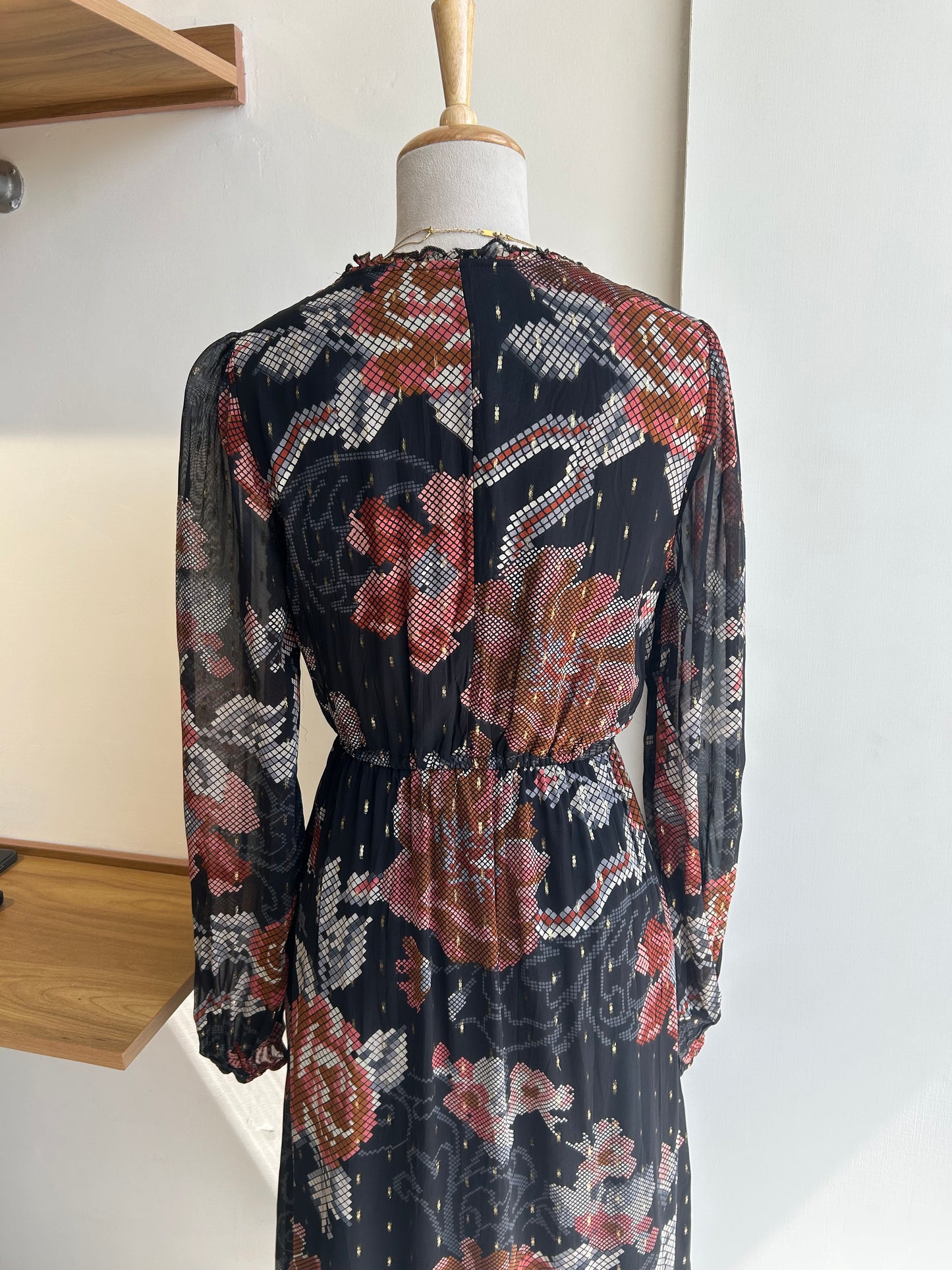 RiverIsland Black Floral Dress