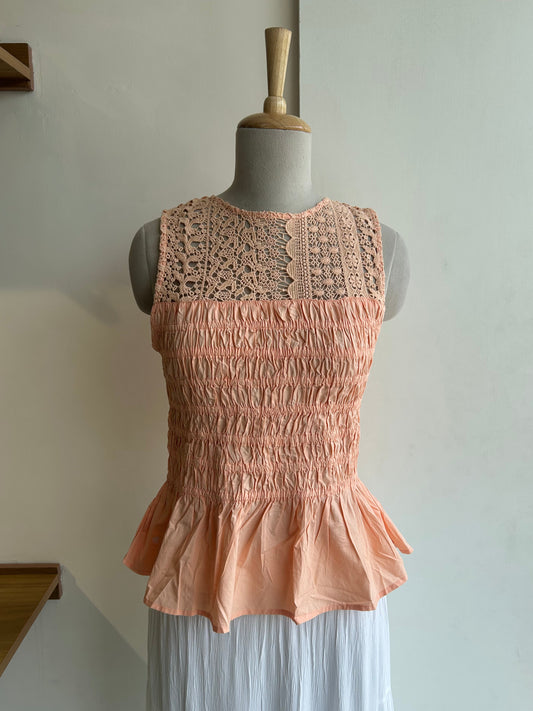 Zara smocked top