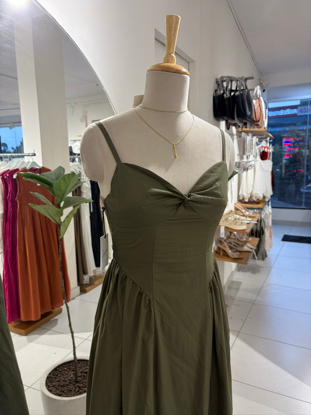 Olive Green Maxi Dress