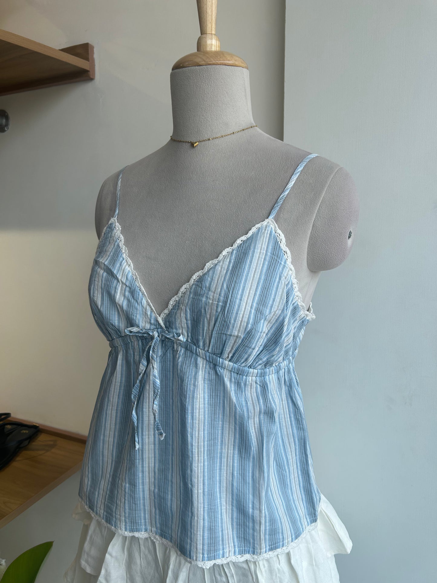 Blue Stripe Cami Top