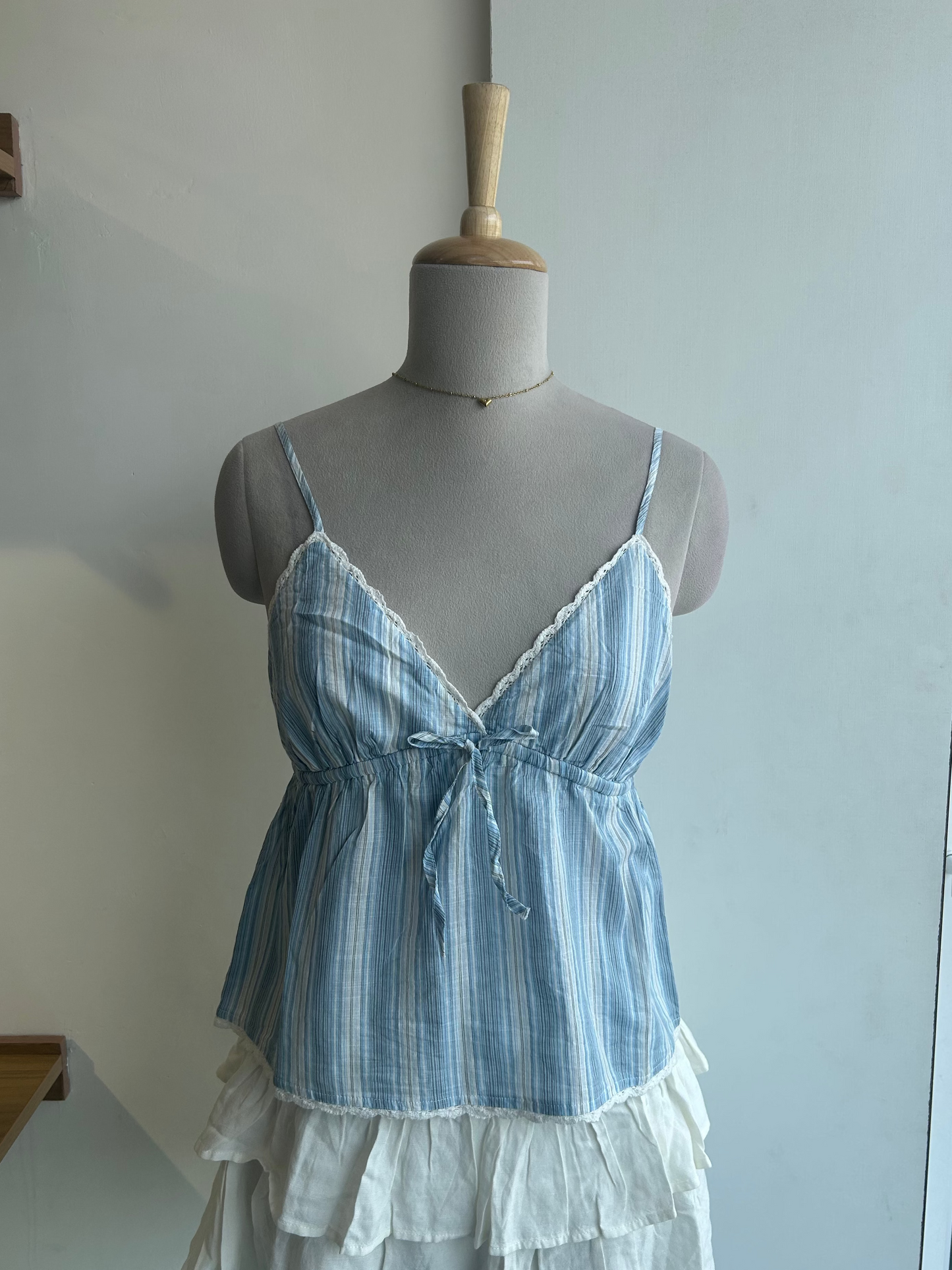 Blue Stripe Cami Top