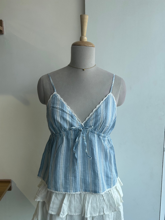 Blue Stripe Cami Top