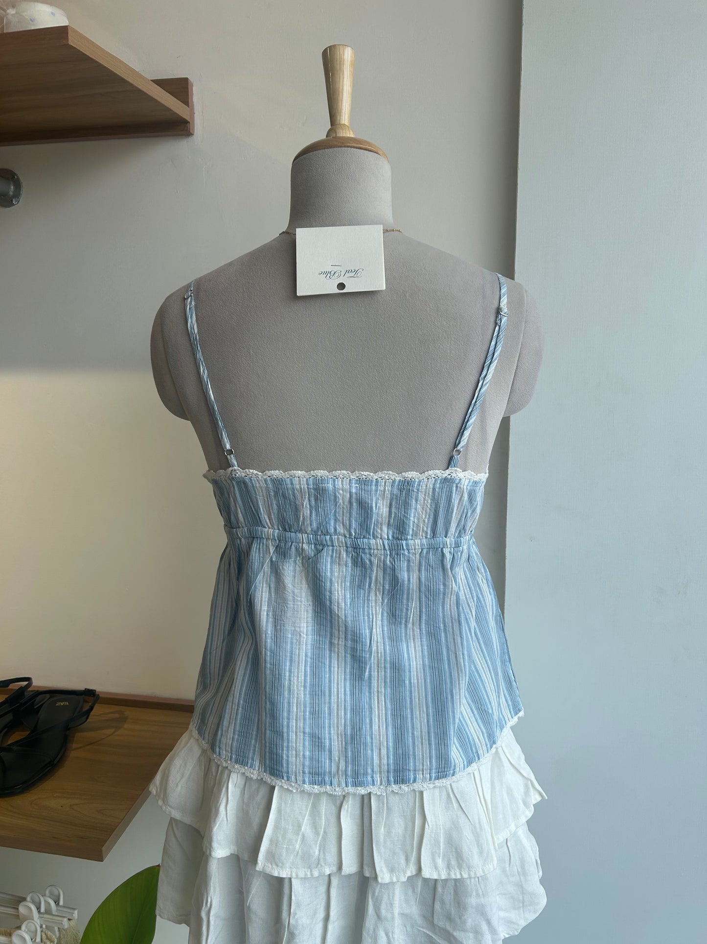 Blue Stripe Cami Top