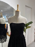 Lace Strapless Short Dress