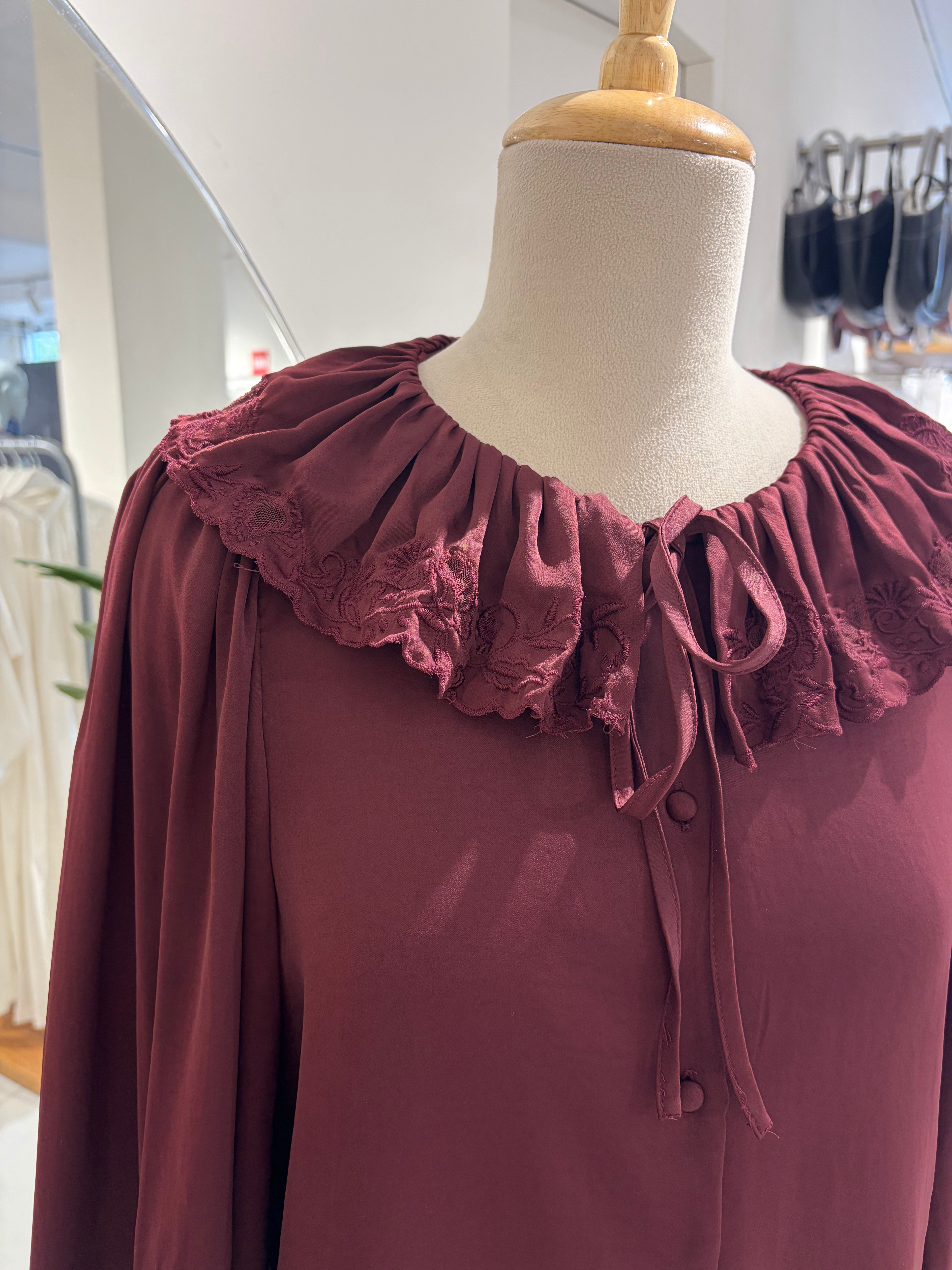 Ruffled Long Sleeve Top