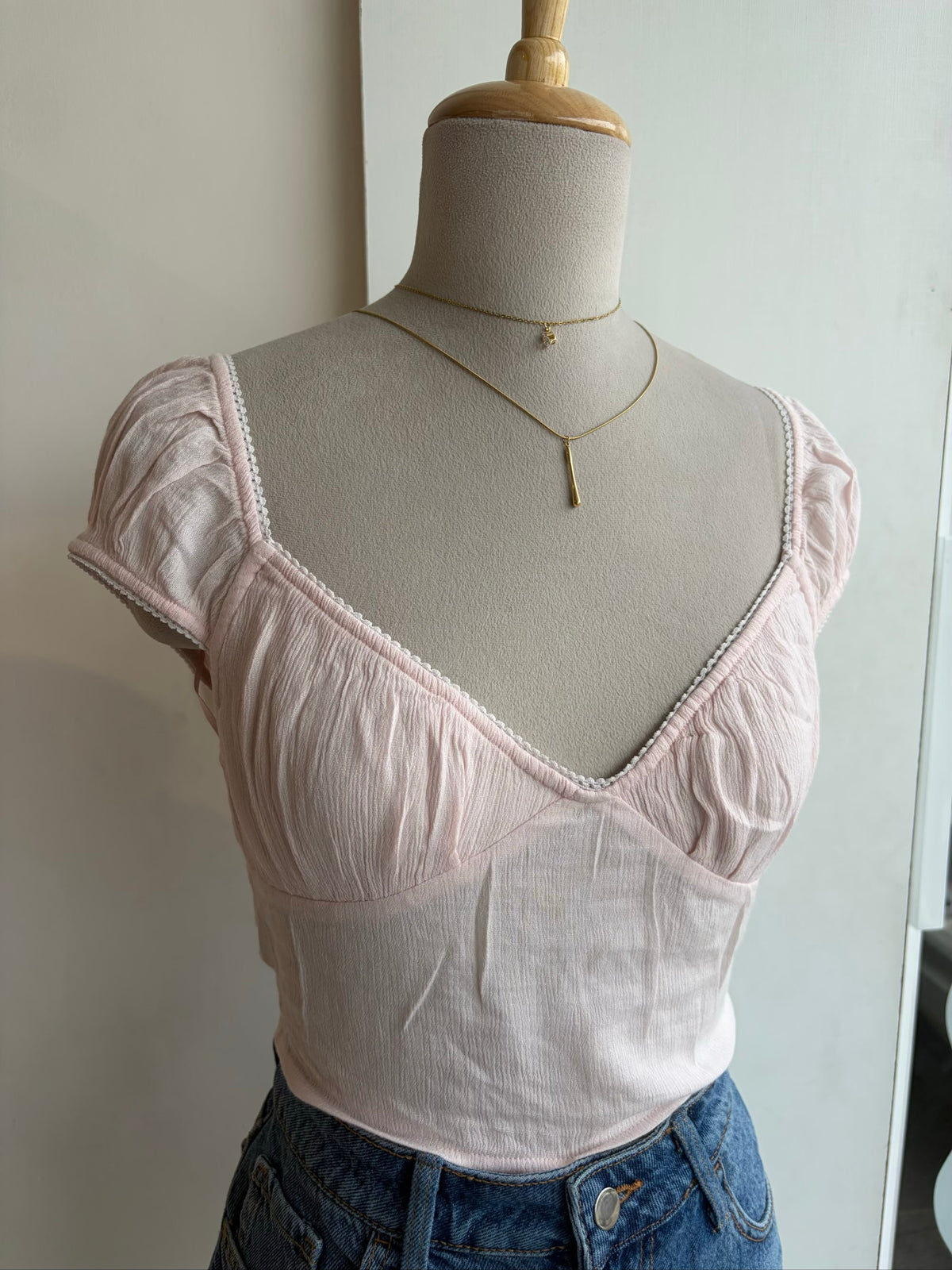 Pink Bustier Top