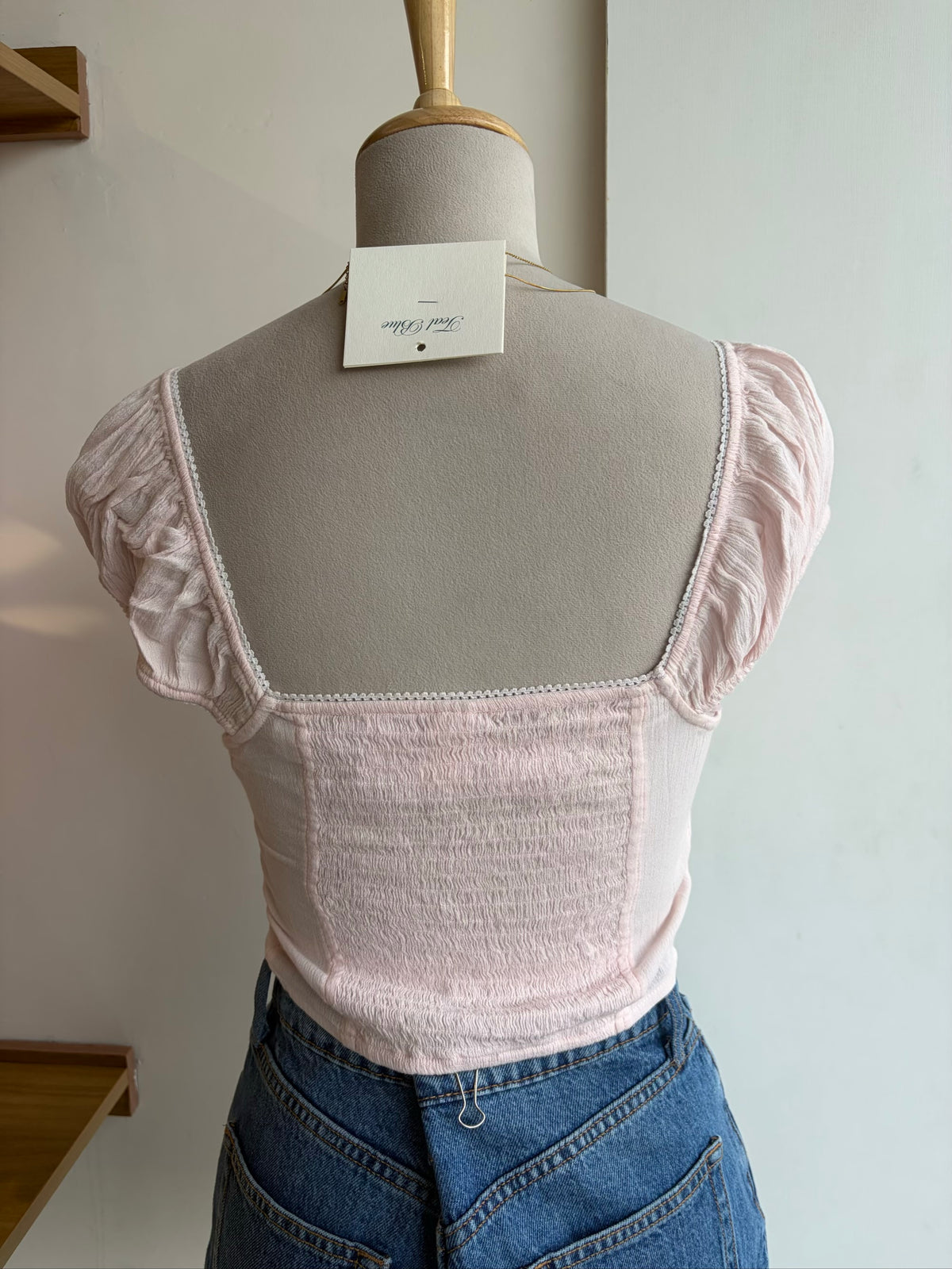 Pink Bustier Top