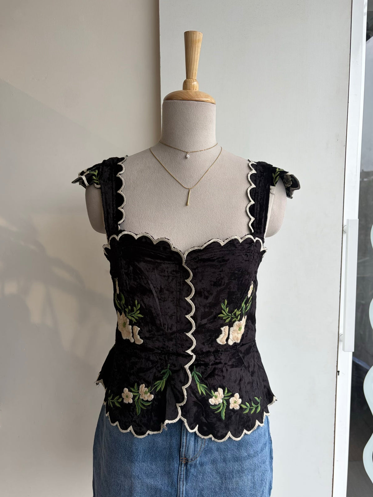 Black Velvet Top