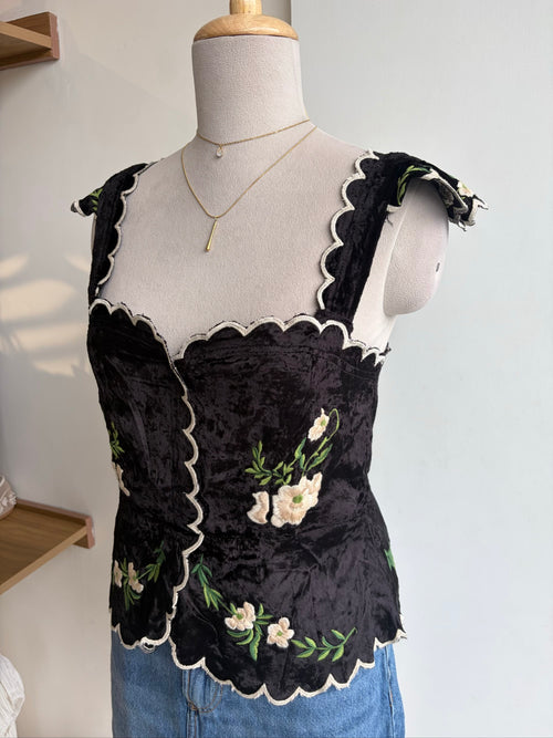 Black Velvet Top