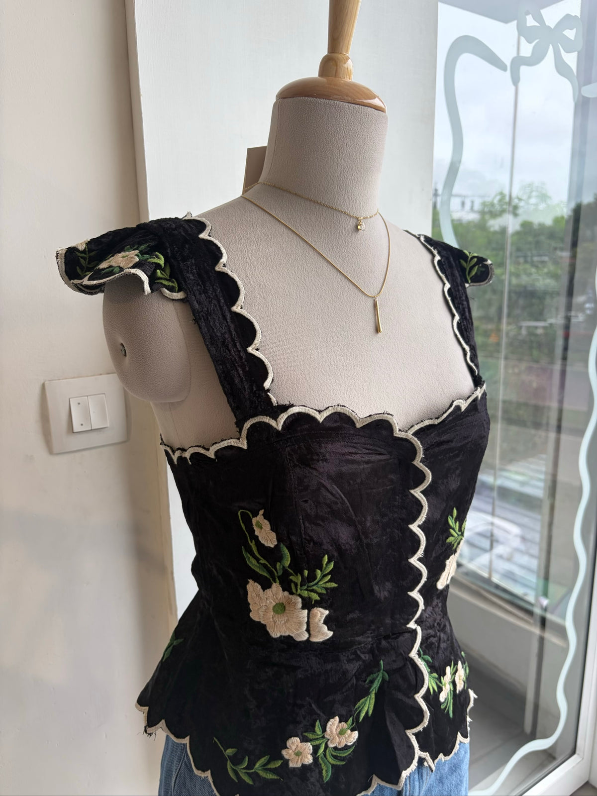 Black Velvet Top