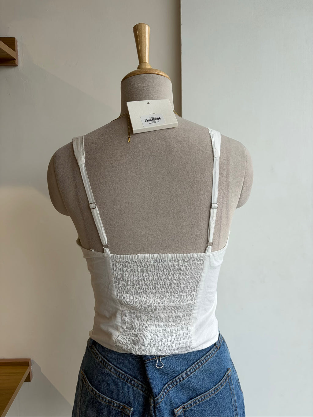 White V Neck Top