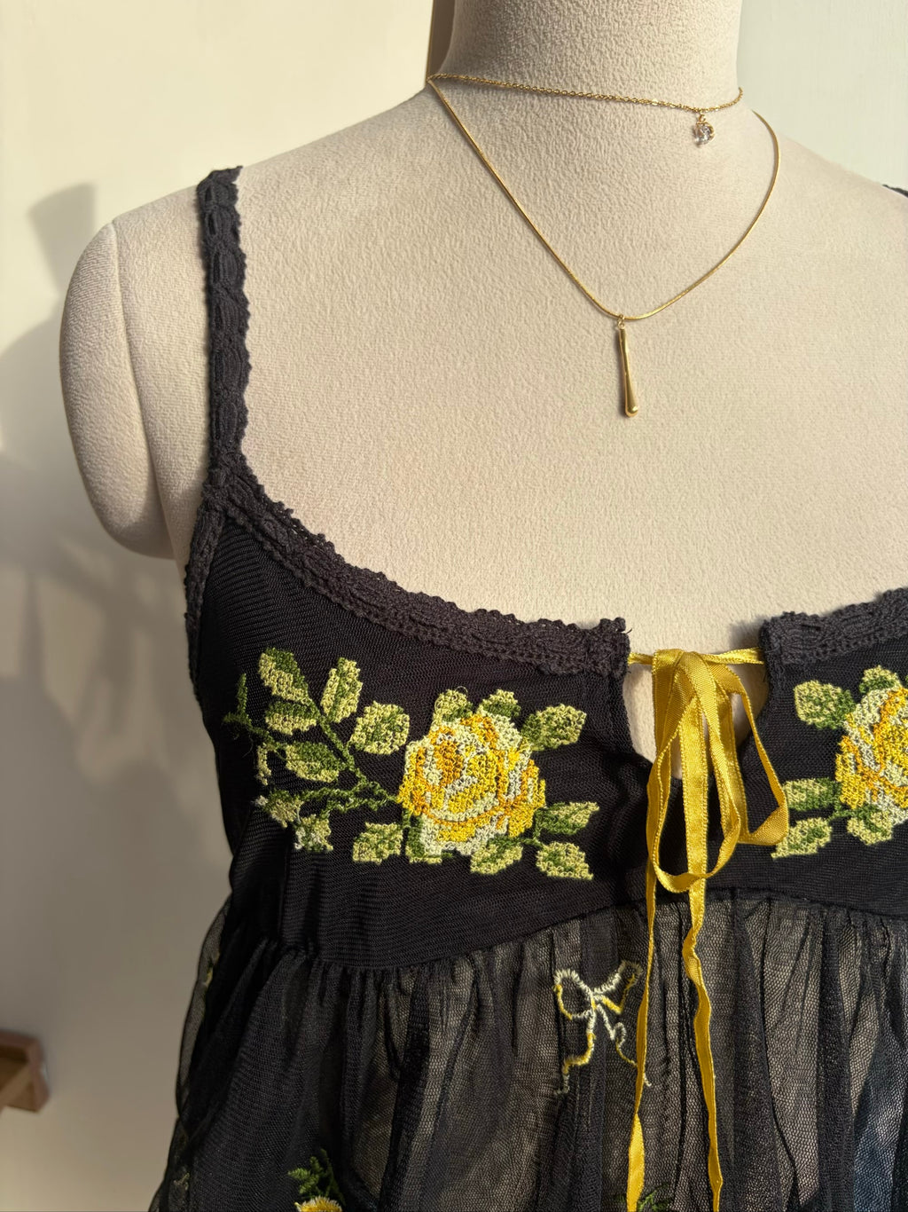 Kimchi Blue Faith Embroidered Top