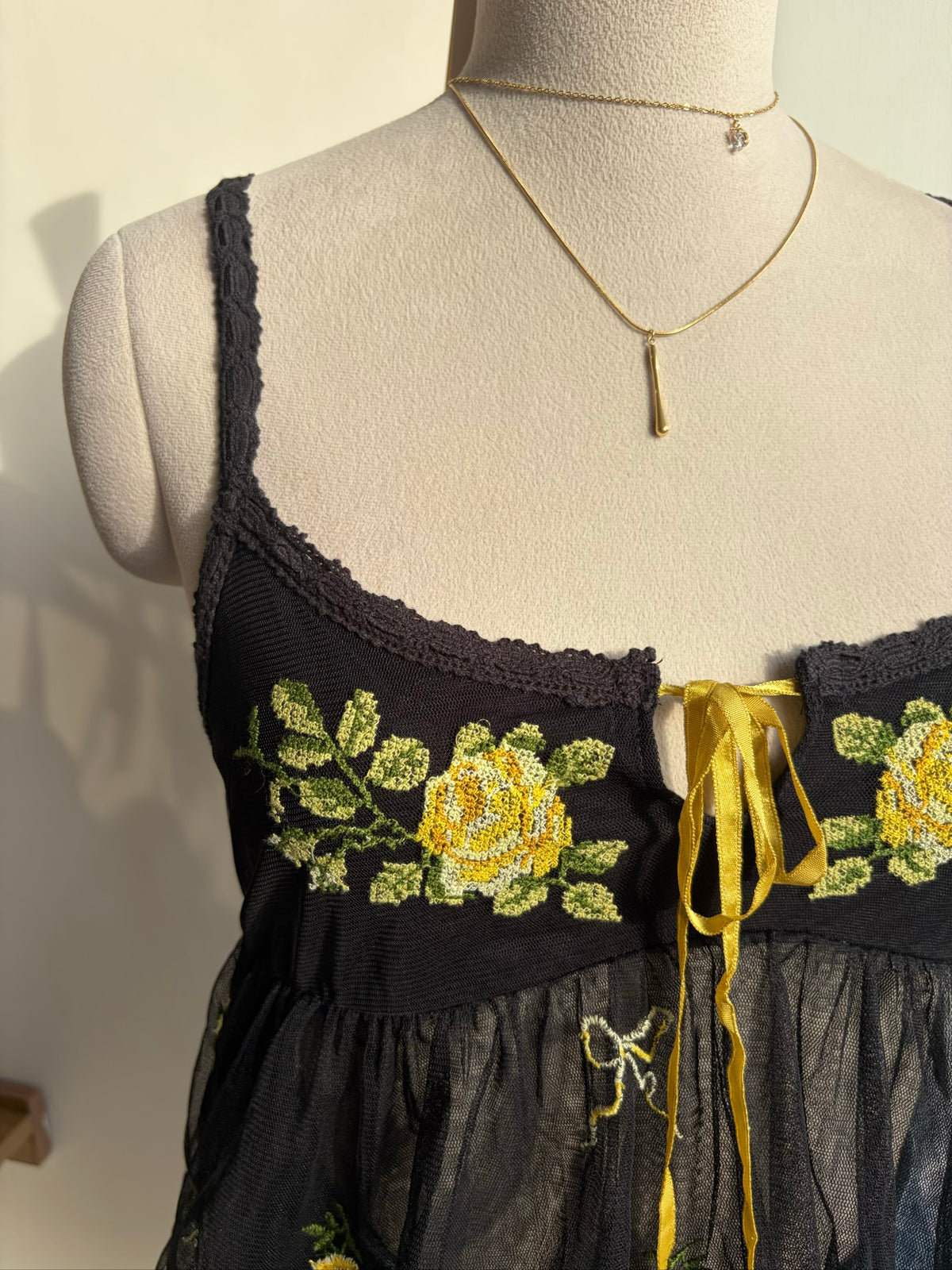 Kimchi Blue Faith Embroidered Top