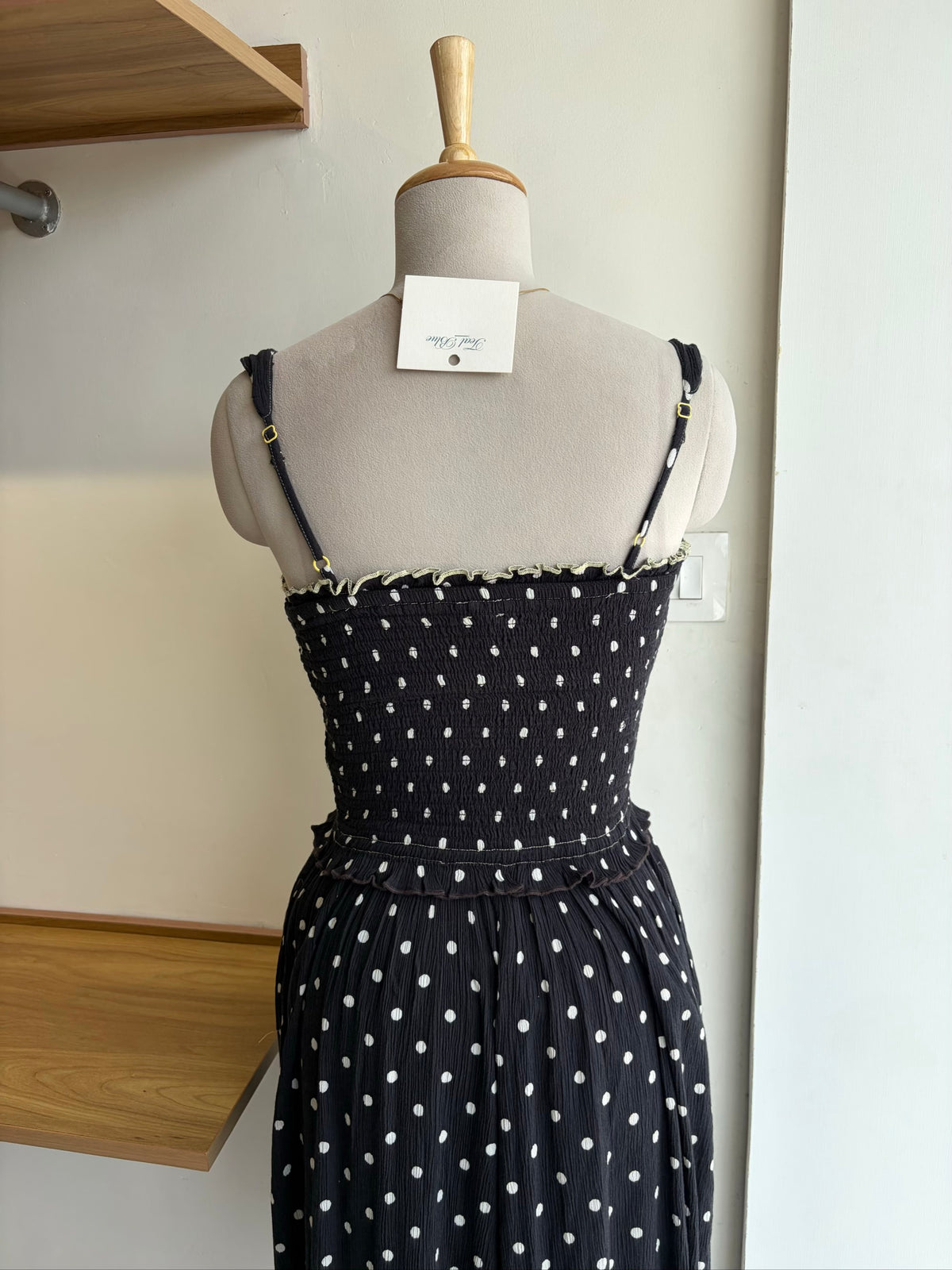 Smocked Polka Dot Dress