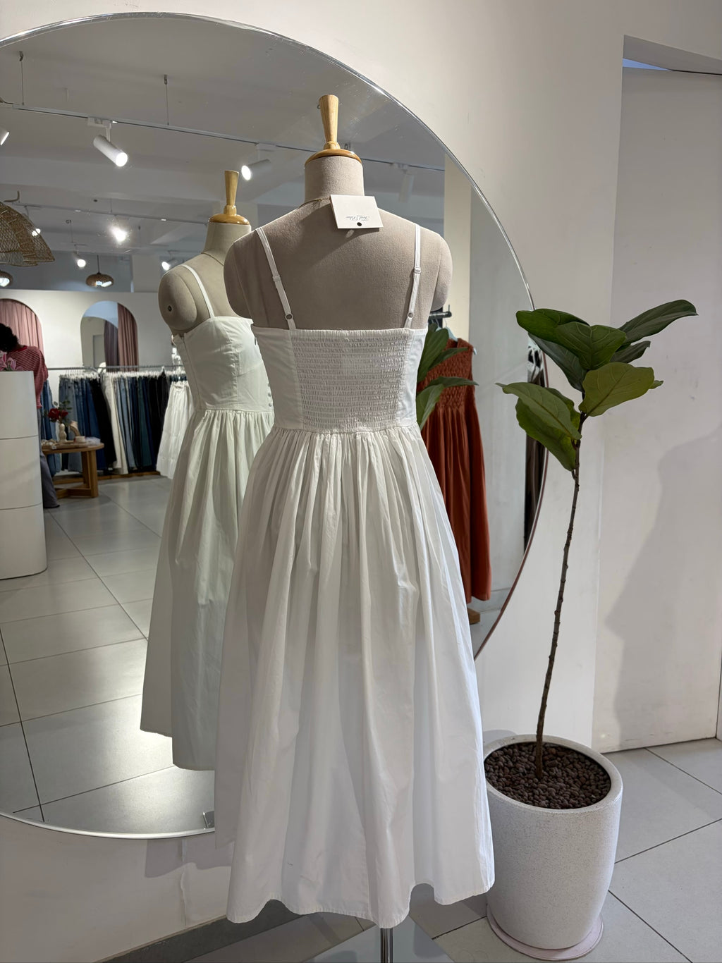 White Fit And Flare Maxi Dress