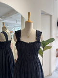 Black Hakoba Fit & Flare Dress