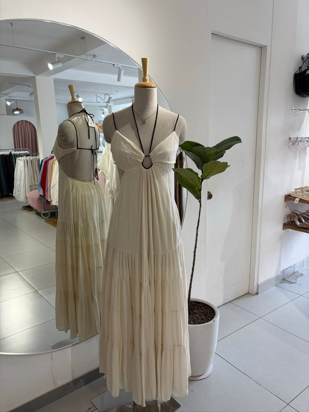 Long Backless Beach Wear Dress