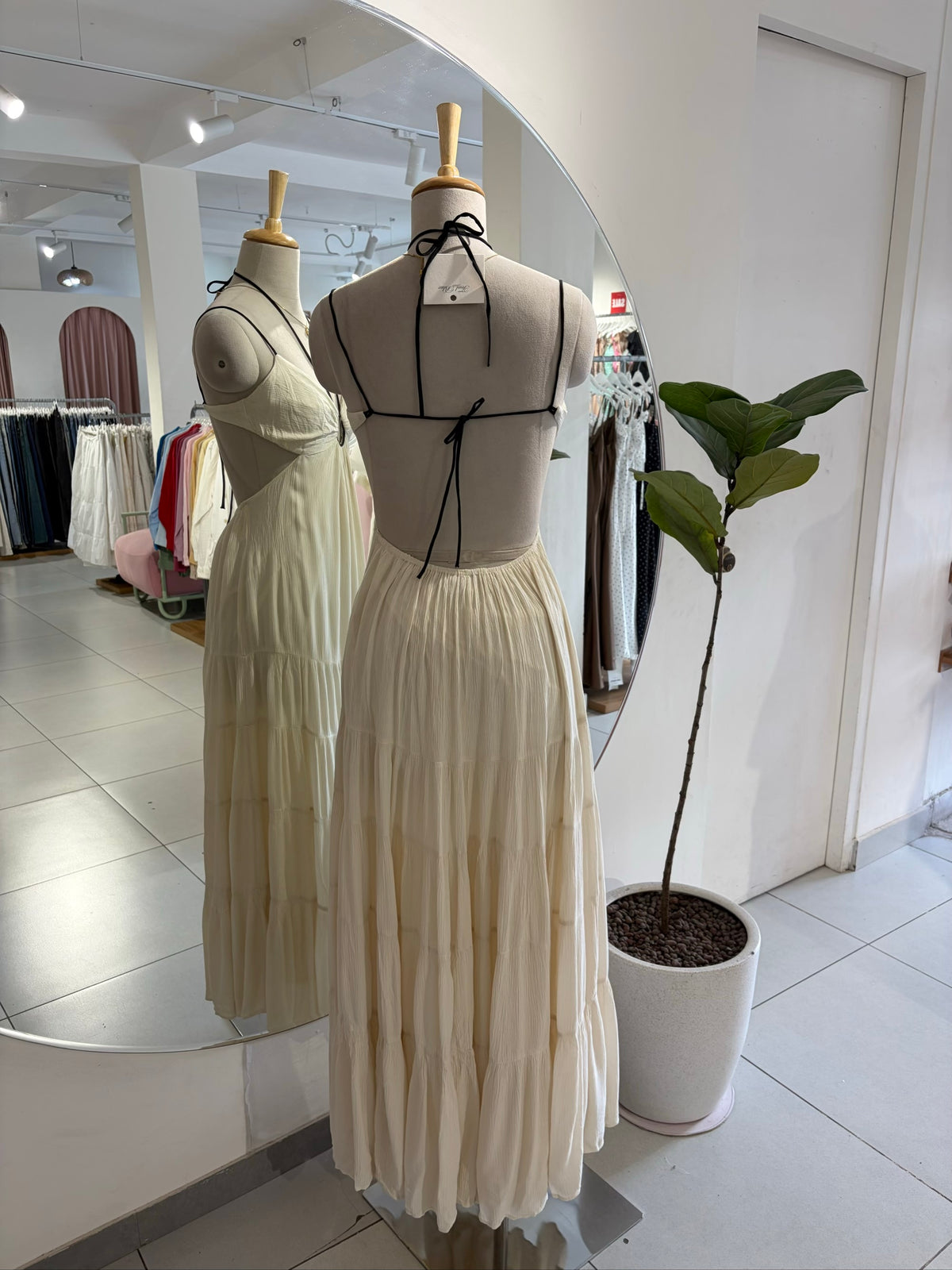 Long Backless Beach Wear Dress