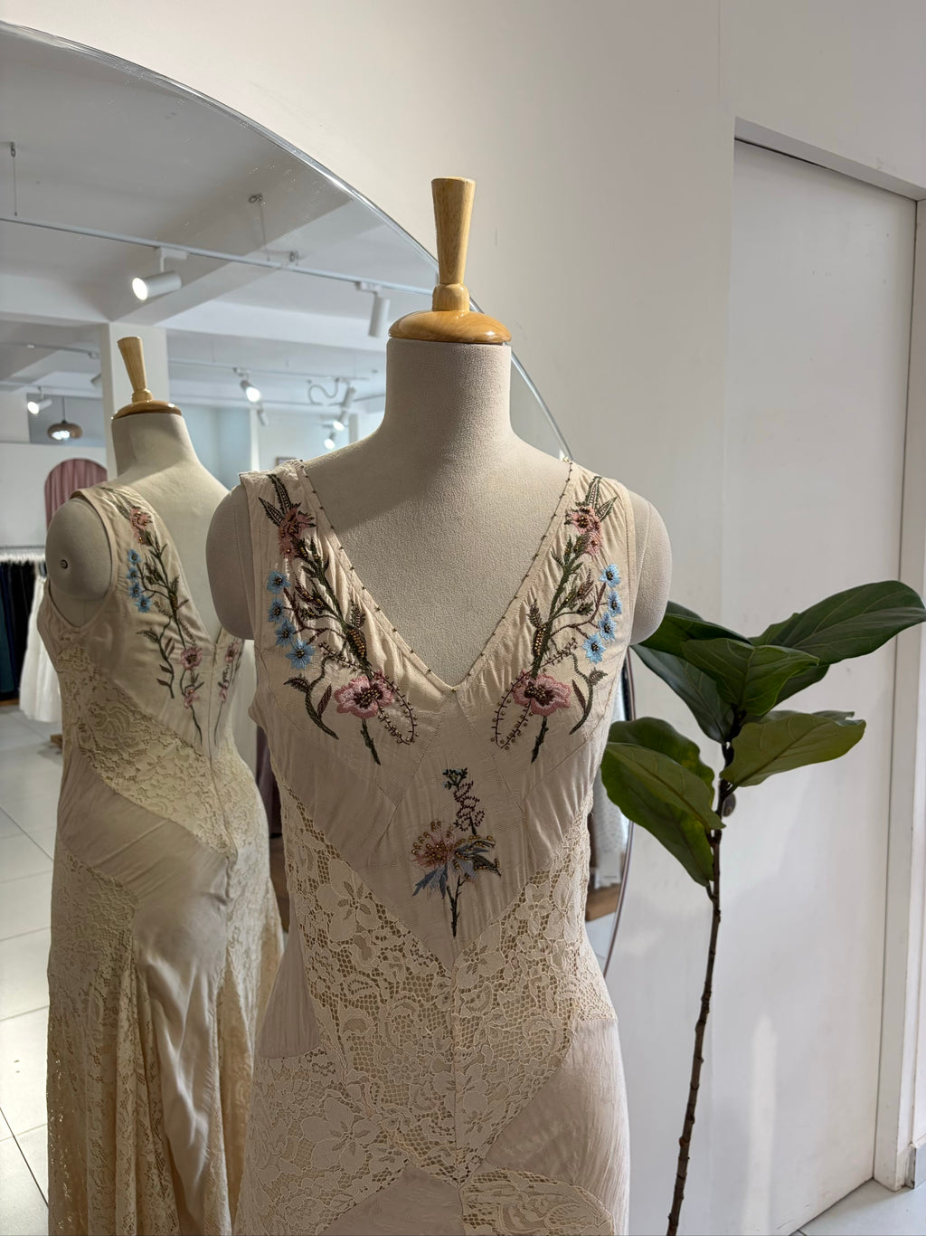 Fitted Embroidered Gown