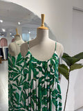 Printed Green Maxi Dress