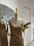 Cowl Satin Dress