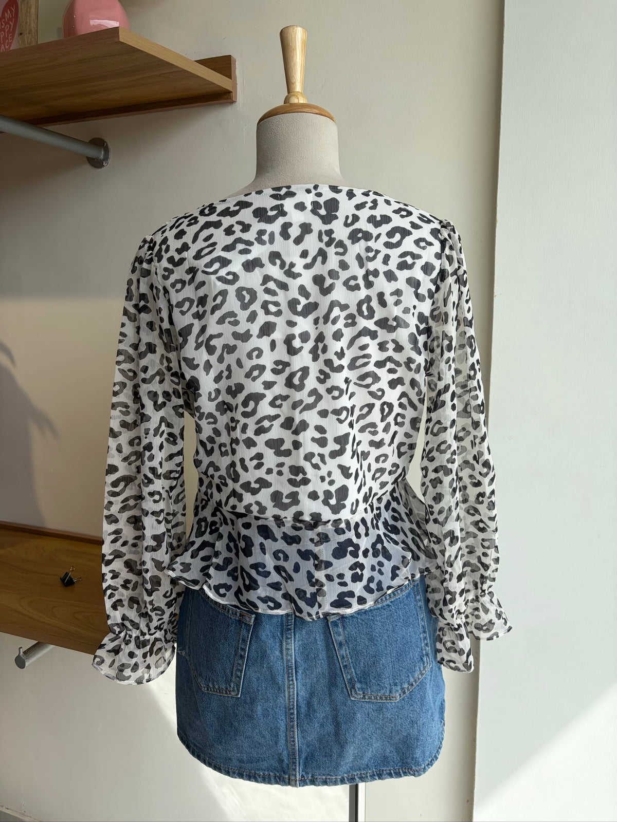 Animal Print Long Sleeve Top