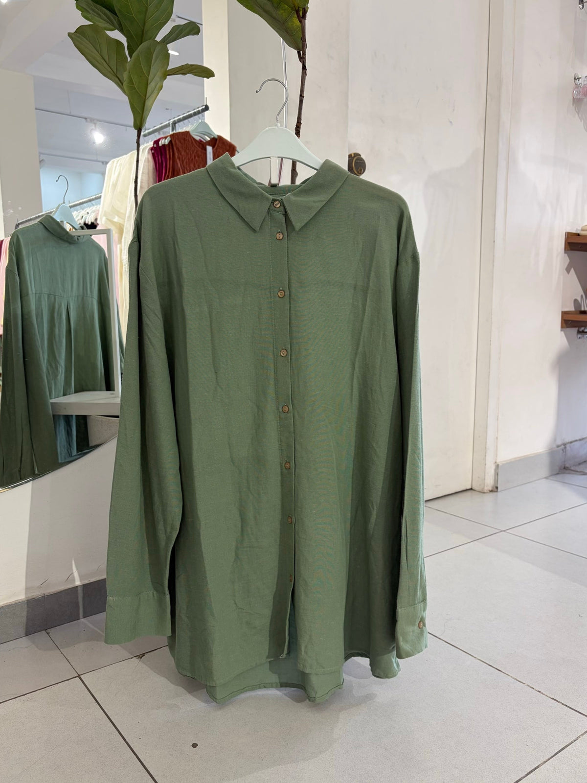 Green Oversized Shirt