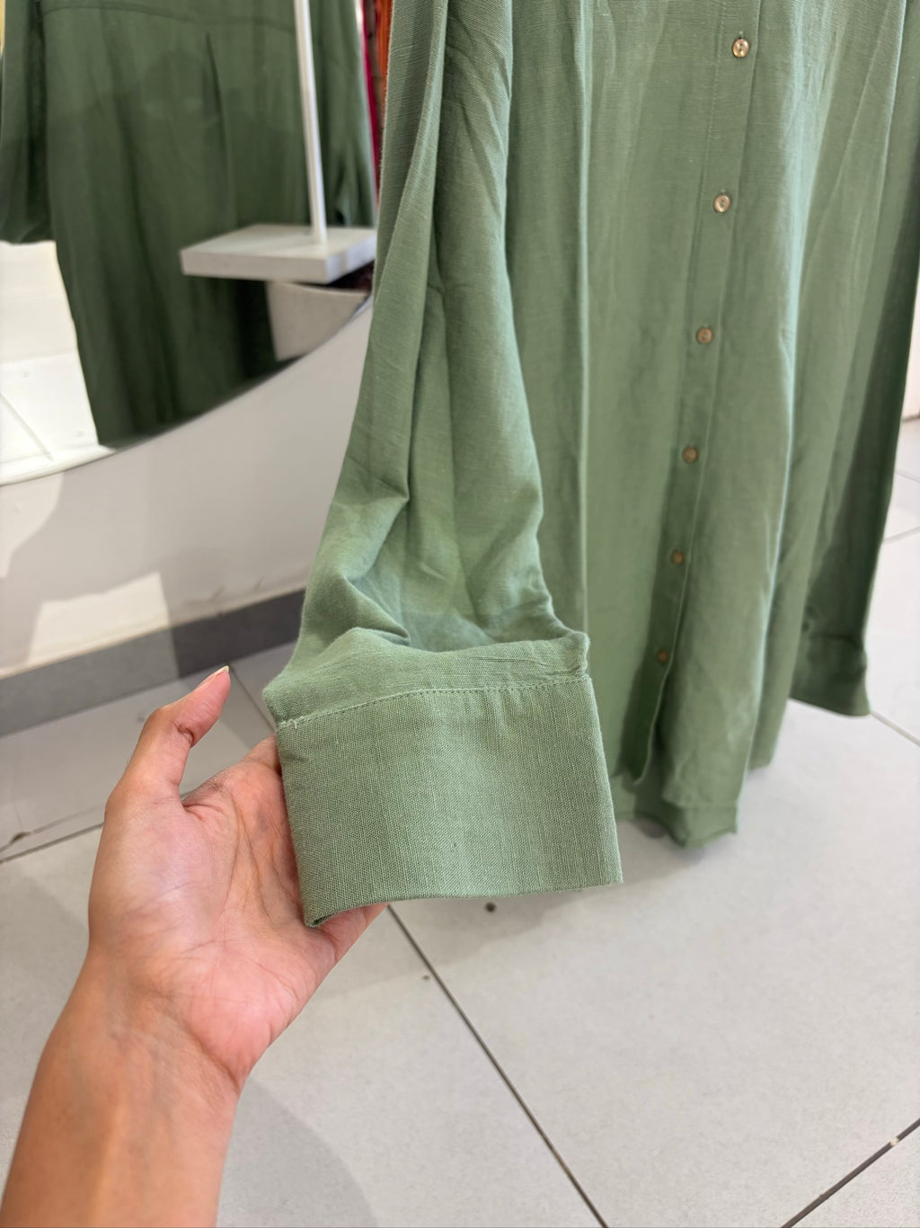Green Oversized Shirt