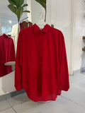 Red Oversized Shirt