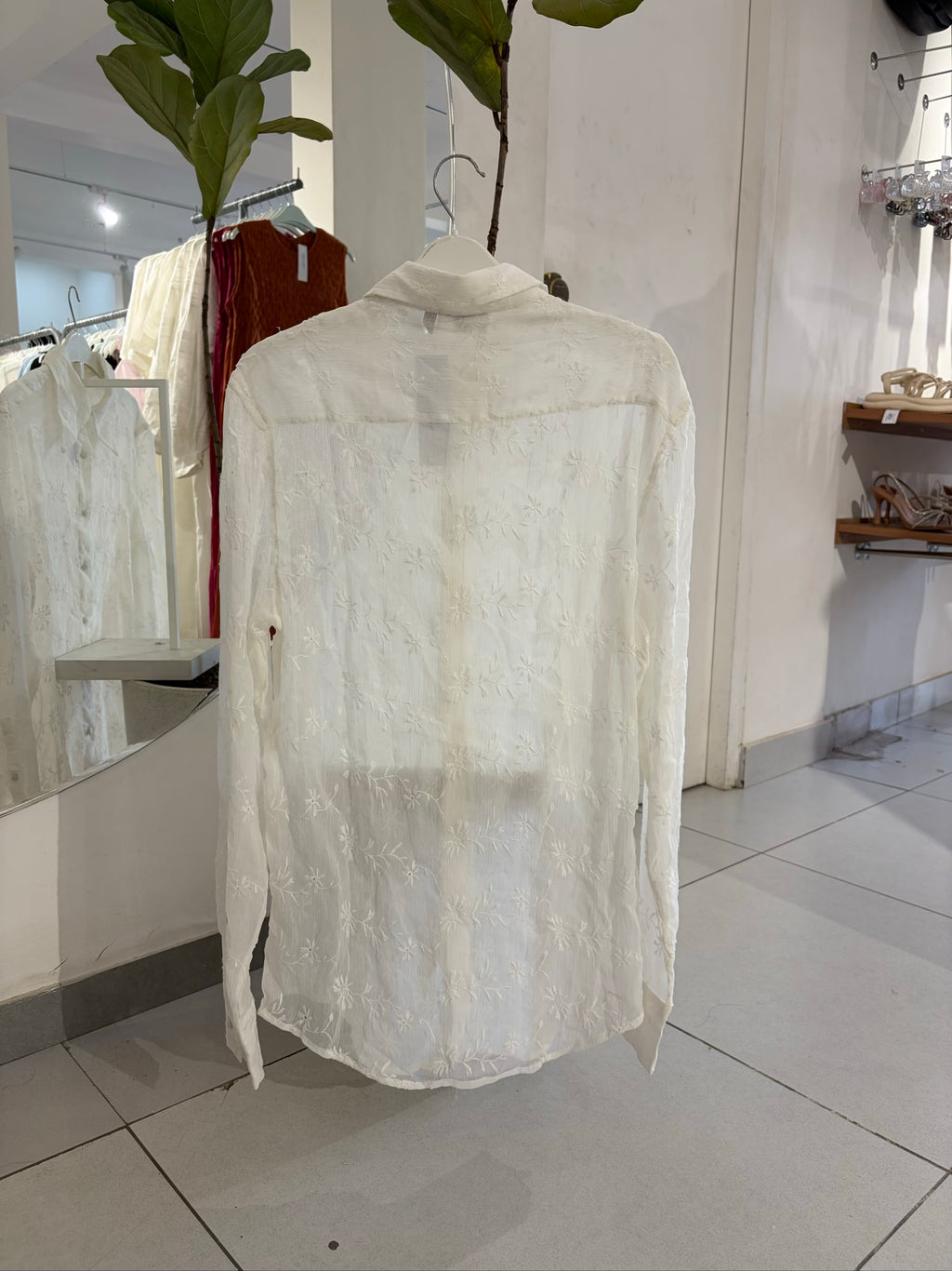 White Sheer Shirt